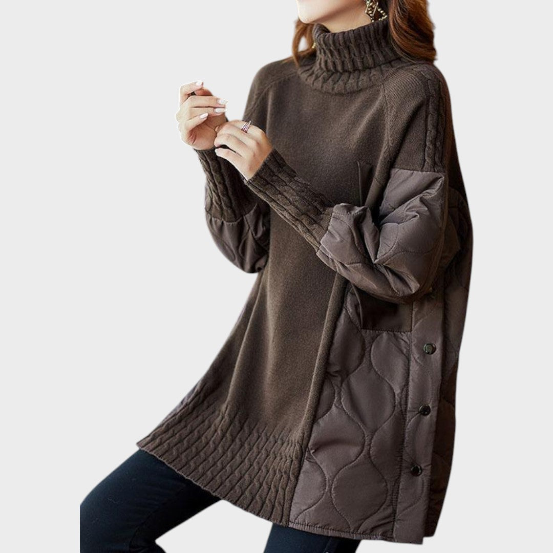 Sarah | Jersy Oversize de Cuello Alto