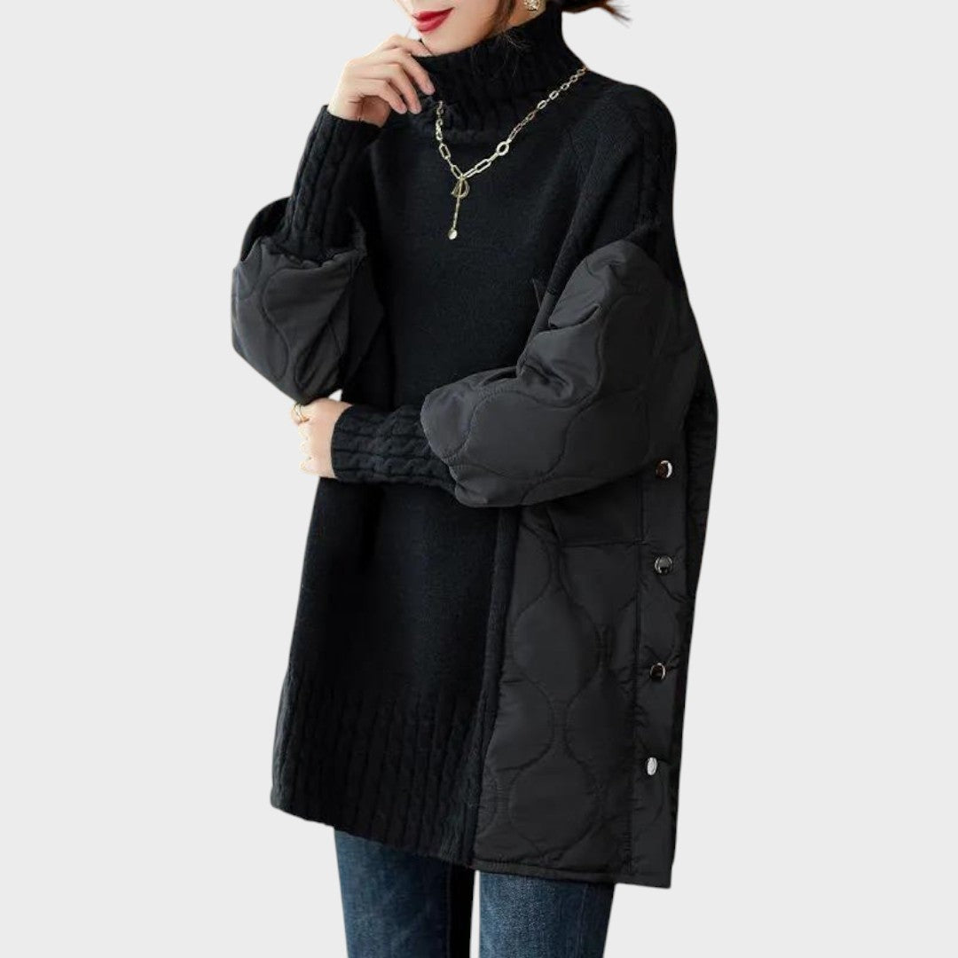 Sarah | Jersy Oversize de Cuello Alto