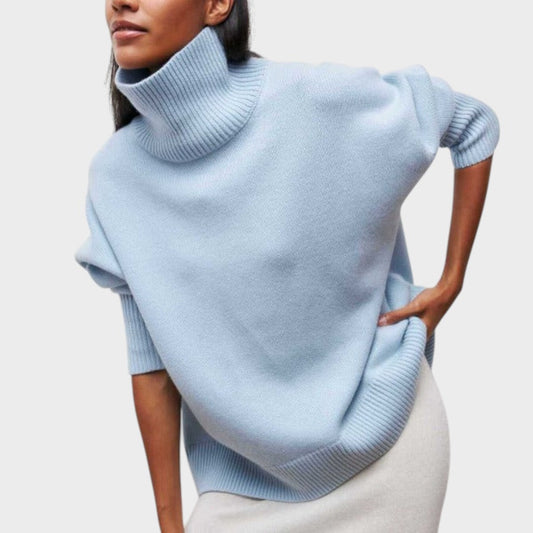 Suzana | Suéter de Cuello Alto Oversize